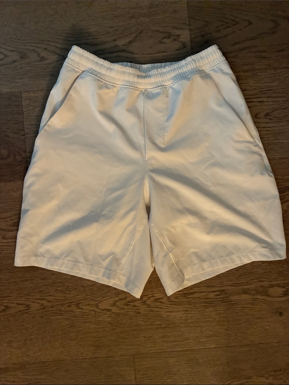 Lululemon Lined White Kids Athletic Elastic-Waist Shorts